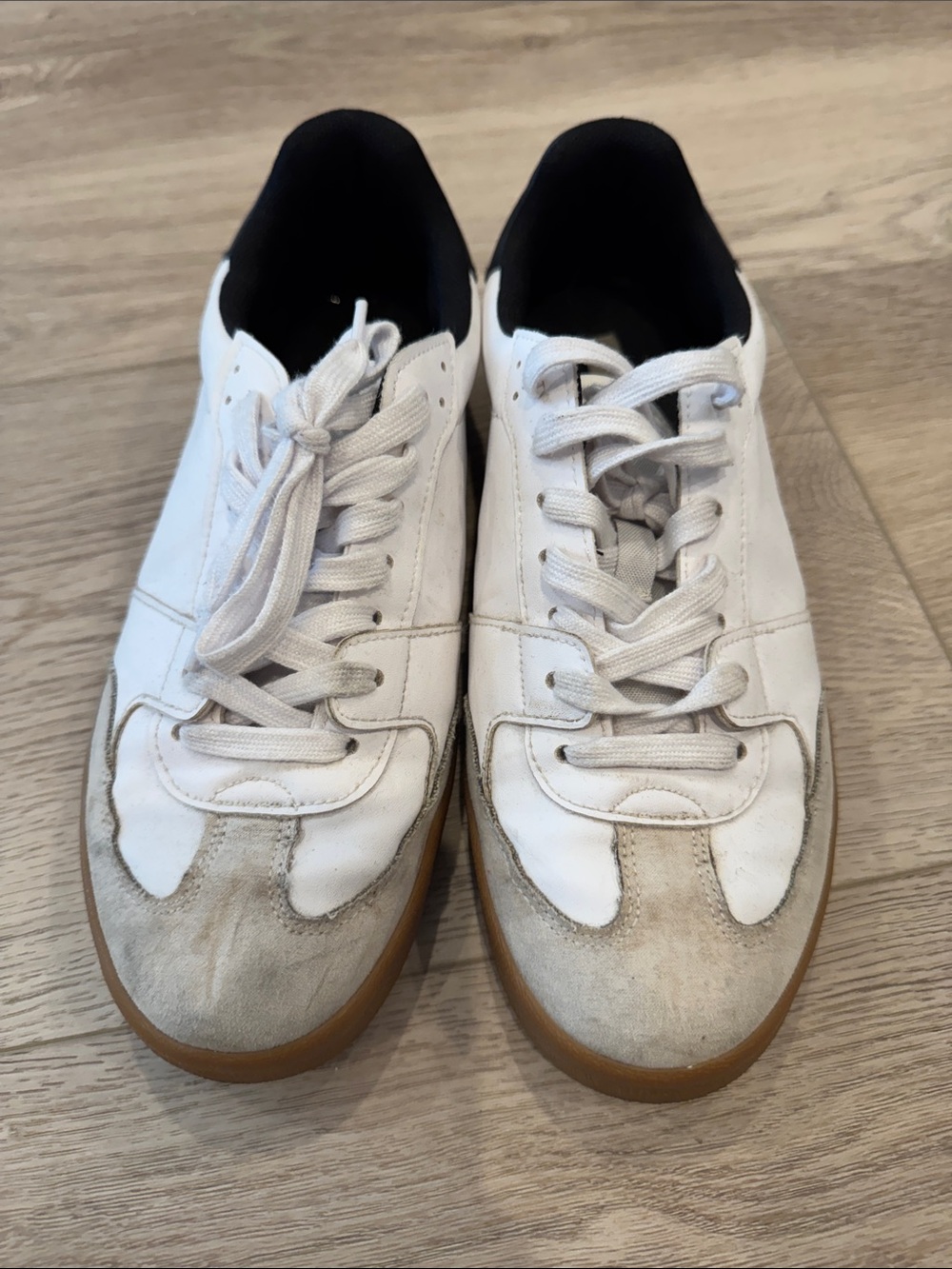 White H&M Women Sneakers with Gum Sole